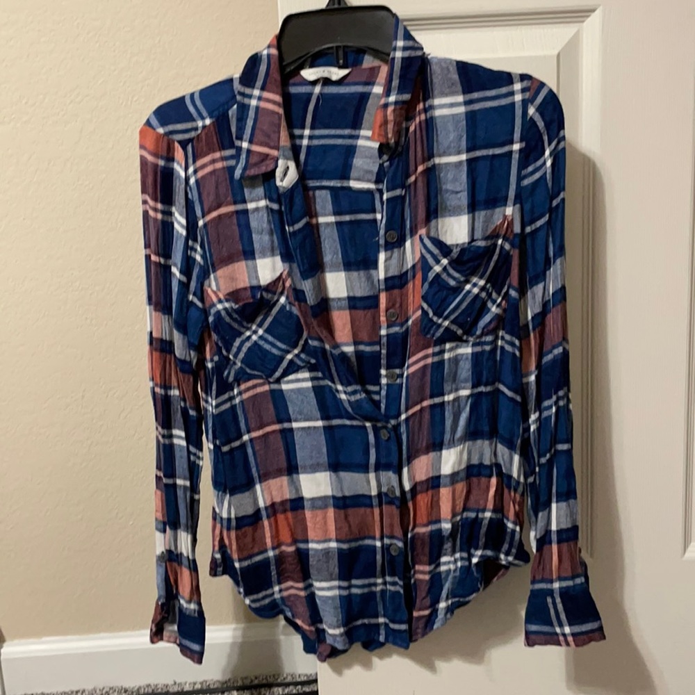 Plaid button up shirt